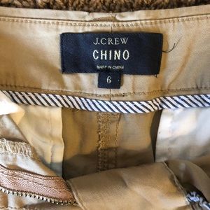 J crew 4” stretch chino short l- Khaki size 4